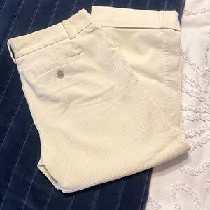 J. Crew City Fit Winter White Corduroy Crop Pants Size 2